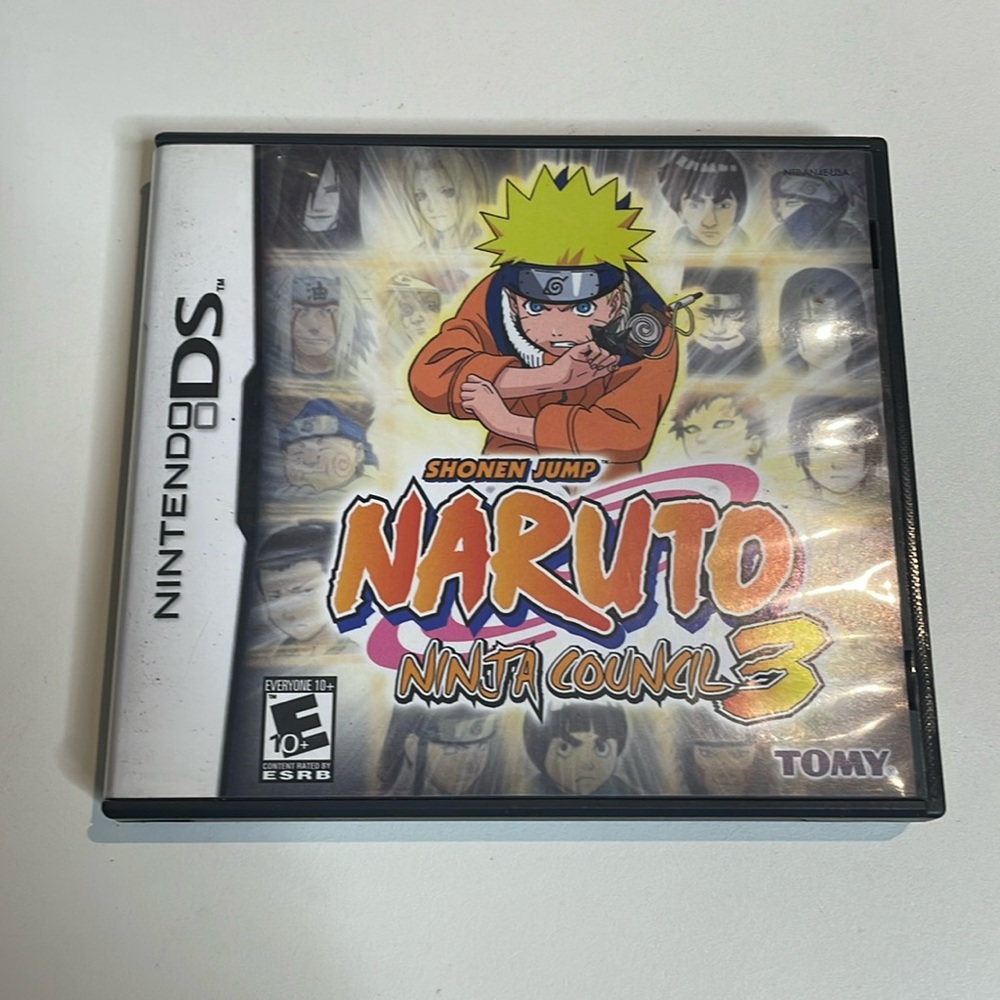Naruto Ninja Council 3 for Nintendo DS. Complete in Box. CIB. Tested and working